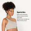 Amazon Essentials Women’s Active FormFlex Buttery Soft Light Support One Shoulder Strappy Back Sports Bra(Taupe)
