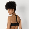 Amazon Essentials Women’s Active FormFlex Buttery Soft Light Support Y-Back Thin Strap Moisture Wicking Yoga Sports Bra(Black)
