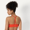 Amazon Essentials Women’s Active FormFlex Buttery Soft Light Support Y-Back Thin Strap Moisture Wicking Yoga Sports Bra(Bright Red)