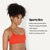 Amazon Essentials Women’s Active FormFlex Buttery Soft Light Support Y-Back Thin Strap Moisture Wicking Yoga Sports Bra(Bright Red)