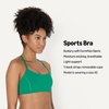 Amazon Essentials Women’s Active FormFlex Buttery Soft Light Support Y-Back Thin Strap Moisture Wicking Yoga Sports Bra(Emerald Green)