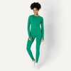 Amazon Essentials Women’s Active FormFlex Buttery Soft Slim Fit Crop Layering Workout Top, Moisture-Wicking(Emerald Green)
