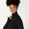 Amazon Essentials Women’s Active FormFlex Buttery Soft Slim Fit Quarter Zip Long Sleeve Pullover Jacket, Moisture Wicking(Black)