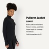 Amazon Essentials Women’s Active FormFlex Buttery Soft Slim Fit Quarter Zip Long Sleeve Pullover Jacket, Moisture Wicking(Black)