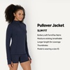 Amazon Essentials Women’s Active FormFlex Buttery Soft Slim Fit Quarter Zip Long Sleeve Pullover Jacket, Moisture Wicking(Navy)