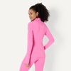 Amazon Essentials Women’s Active FormFlex Buttery Soft Slim Fit Quarter Zip Long Sleeve Pullover Jacket, Moisture Wicking(Pink)