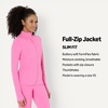 Amazon Essentials Women’s Active FormFlex Buttery Soft Slim Fit Quarter Zip Long Sleeve Pullover Jacket, Moisture Wicking(Pink)