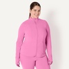 Amazon Essentials Women’s Active FormFlex Buttery Soft Slim Fit Quarter Zip Long Sleeve Pullover Jacket, Moisture Wicking(Pink)