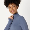 Amazon Essentials Women’s Active FormFlex Buttery Soft Slim Fit Quarter Zip Long Sleeve Pullover Jacket, Moisture Wicking(Slate Grey)