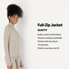 Amazon Essentials Women’s Active FormFlex Buttery Soft Slim Fit Quarter Zip Long Sleeve Pullover Jacket, Moisture Wicking(Taupe)