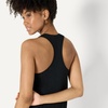 Amazon Essentials Women’s Active Soft Cotton Modal Jersey Knit Scoop Neck Racerback Relaxed Fit Lightweight Yoga Tank Top(Black)