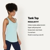 Amazon Essentials Women’s Active Soft Cotton Modal Jersey Knit Scoop Neck Racerback Relaxed Fit Lightweight Yoga Tank Top(Light Blue)