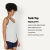 Amazon Essentials Women’s Active Soft Cotton Modal Jersey Knit Scoop Neck Racerback Relaxed Fit Lightweight Yoga Tank Top(Light Grey Heather)