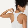 Amazon Essentials Women’s Active Soft Cotton Modal Jersey Knit Scoop Neck Racerback Relaxed Fit Lightweight Yoga Tank Top(Light Grey Heather)