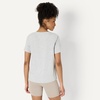 Amazon Essentials Women’s Active Soft Cotton Modal V-Neck Short Sleeve Lightweight Yoga Workout T-Shirt with Curved Hem(Light Grey Heather)