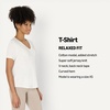 Amazon Essentials Women’s Active Soft Cotton Modal V-Neck Short Sleeve Lightweight Yoga Workout T-Shirt with Curved Hem(White)