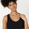 Amazon Essentials Women’s Active Soft Cotton Modal Yoga Workout Racerback Tank Top, Relaxed-Fit(Black)