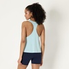 Amazon Essentials Women’s Active Soft Cotton Modal Yoga Workout Racerback Tank Top, Relaxed-Fit(Light Blue)