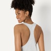 Amazon Essentials Women’s Active Soft Cotton Modal Yoga Workout Racerback Tank Top, Relaxed-Fit(Light Gray Heather)