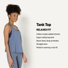 Amazon Essentials Women’s Active Soft Cotton Modal Yoga Workout Racerback Tank Top, Relaxed-Fit(Slate Grey)