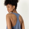 Amazon Essentials Women’s Active Soft Cotton Modal Yoga Workout Racerback Tank Top, Relaxed-Fit(Slate Grey)