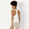Amazon Essentials Women’s Active Soft Cotton Modal Yoga Workout Racerback Tank Top, Relaxed-Fit(White)