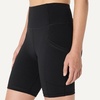Amazon Essentials Women’s Active Total Train High Waist 7″ Gym Workout Biker Shorts with Pockets(Black)