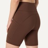 Amazon Essentials Women’s Active Total Train High Waist 7″ Gym Workout Biker Shorts with Pockets(Rich Hazel)
