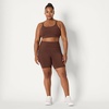 Amazon Essentials Women’s Active Total Train High Waist 7″ Gym Workout Biker Shorts with Pockets(Rich Hazel)