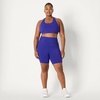 Amazon Essentials Women’s Active Total Train High Waist 7″ Gym Workout Biker Shorts with Pockets(Royal Blue)