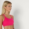 Amazon Essentials Women’s Active Total Train Medium Support Sports Bra with Strappy Back(Hot Pink)