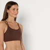 Amazon Essentials Women’s Active Total Train Medium Support Sports Bra with Strappy Back(Rich Hazel)