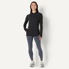 Amazon Essentials Women’s Athletic Soft Performance Lightweight Long Sleeve Pullover Hoodie Workout Top(Space Dye Black)