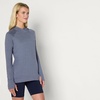Amazon Essentials Women’s Athletic Soft Performance Lightweight Long Sleeve Pullover Hoodie Workout Top(Space Dye Slate)