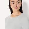 Amazon Essentials Women’s Athletic Soft Performance Lightweight Stretch Long Sleeve Layering Workout Top with Thumbholes(Space Dye Dove)
