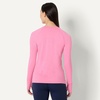 Amazon Essentials Women’s Athletic Soft Performance Lightweight Stretch Long Sleeve Layering Workout Top with Thumbholes(Space Dye Pink)