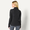 Amazon Essentials Women’s Athletic Soft Performance Lightweight Zip Up Workout Running Jacket(Space Dye Black)