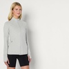 Amazon Essentials Women’s Athletic Soft Performance Lightweight Zip Up Workout Running Jacket(Space Dye Dove)