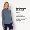 Amazon Essentials Women’s Athletic Soft Performance Lightweight Zip Up Workout Running Jacket(Space Dye Slate)