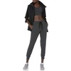 Amazon Essentials Women’s Brushed Tech Stretch Jogger Pant – Discontinued Colors(Black Space Dye)