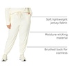 Amazon Essentials Women’s Brushed Tech Stretch Jogger Pant – Discontinued Colors(Off-white)