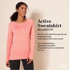 Amazon Essentials Womens Brushed Tech Stretch Long-Sleeve Crewneck Shirt (Available in Plus Size)(Army Green)