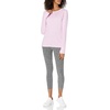 Amazon Essentials Womens Brushed Tech Stretch Long-Sleeve Crewneck Shirt (Available in Plus Size)(Pale Pink)
