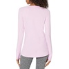 Amazon Essentials Womens Brushed Tech Stretch Long-Sleeve Crewneck Shirt (Available in Plus Size)(Pale Pink)