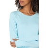 Amazon Essentials Womens Brushed Tech Stretch Long-Sleeve Crewneck Shirt (Available in Plus Size)(Sky Blue)