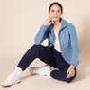 Amazon Essentials Women’s Classic-Fit Full-Zip Polar Soft Fleece Jacket, Outerwear Coat with Cuffs (Available in Plus Size)(Blue Heather)