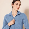 Amazon Essentials Women’s Classic-Fit Full-Zip Polar Soft Fleece Jacket, Outerwear Coat with Cuffs (Available in Plus Size)(Blue Heather)