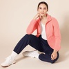 Amazon Essentials Women’s Classic-Fit Full-Zip Polar Soft Fleece Jacket, Outerwear Coat with Cuffs (Available in Plus Size)(Bright Coral)