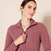 Amazon Essentials Women’s Classic-Fit Full-Zip Polar Soft Fleece Jacket, Outerwear Coat with Cuffs (Available in Plus Size)(Burgundy Heather)