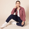 Amazon Essentials Women’s Classic-Fit Full-Zip Polar Soft Fleece Jacket, Outerwear Coat with Cuffs (Available in Plus Size)(Burgundy Heather)